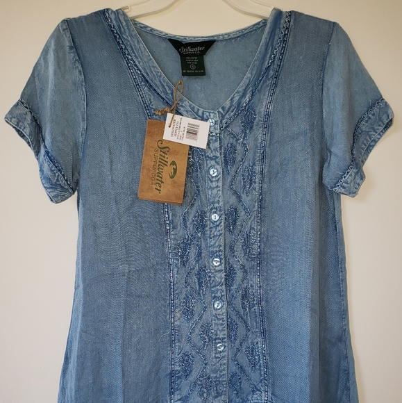 Stillwater Supply Co. Blue Lace Top Western Style NWT - Picture 1 of 6